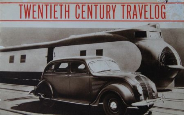 DeSoto Airflow Modelprogram 1936 "Twentieth Century Travelog" Carbrochure (4678)